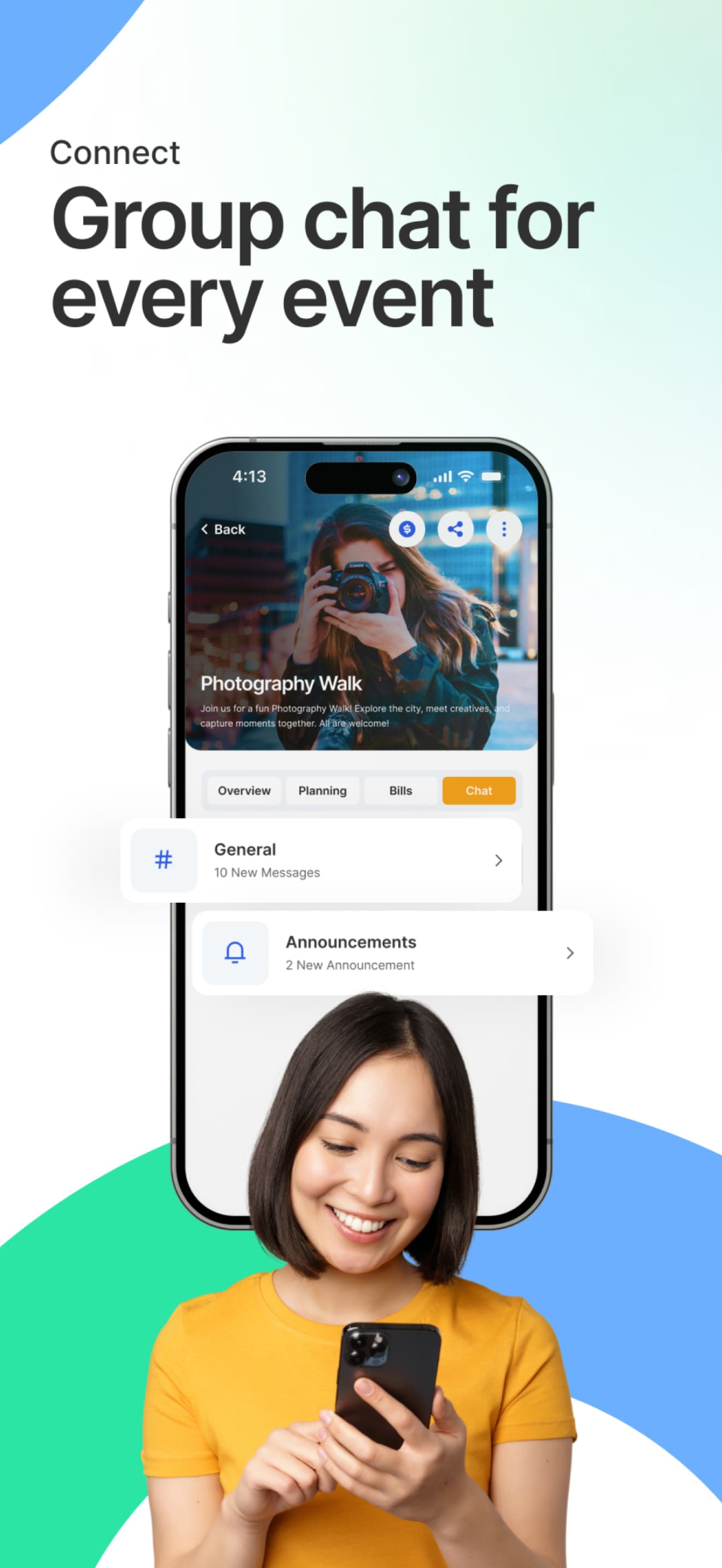 Eventfull group chat — plan together