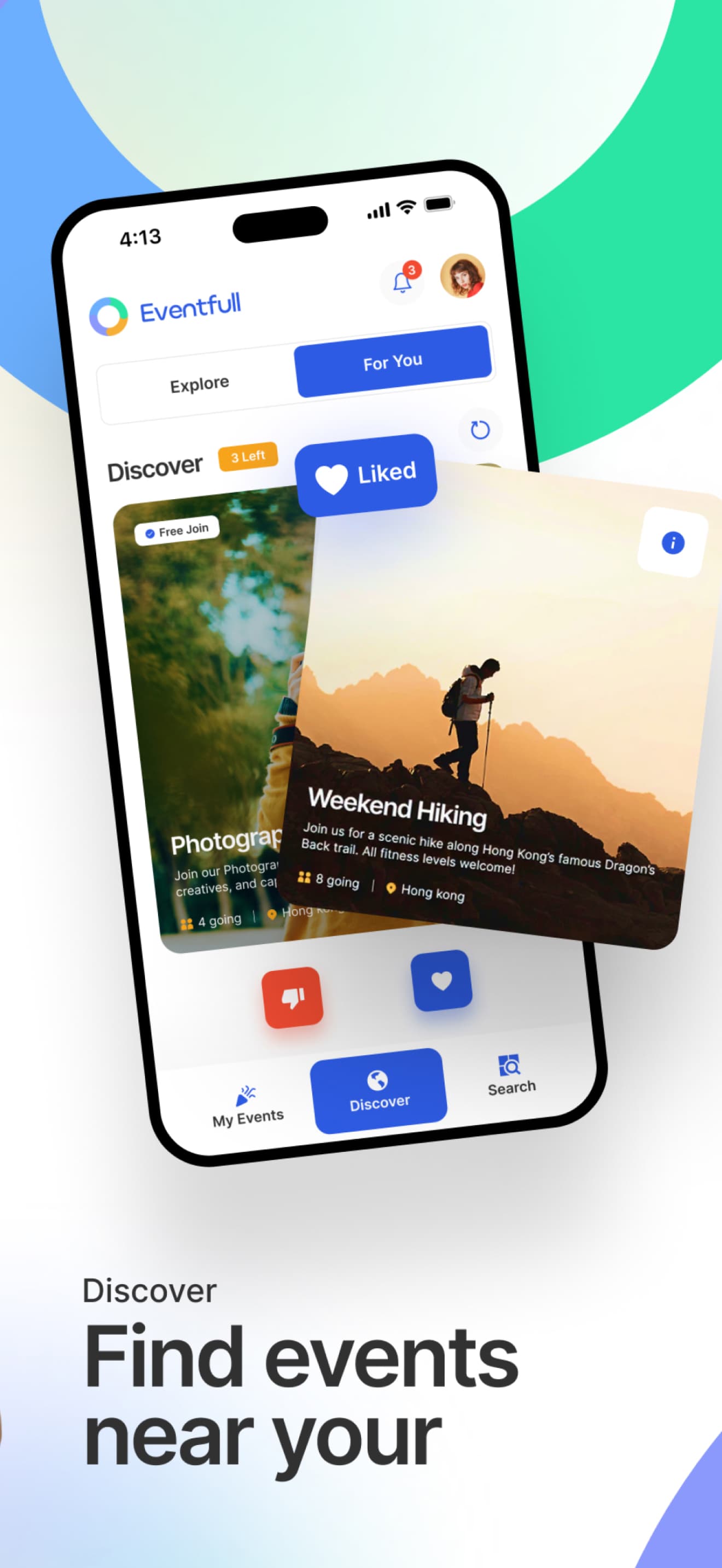 Eventfull discover feed